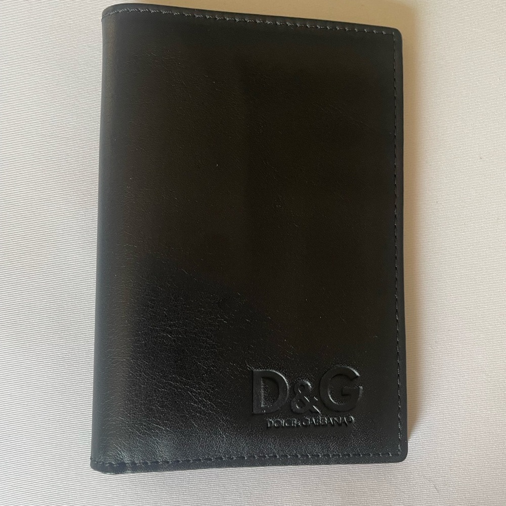 Dolce & Gabbana Black Leather Card Holder